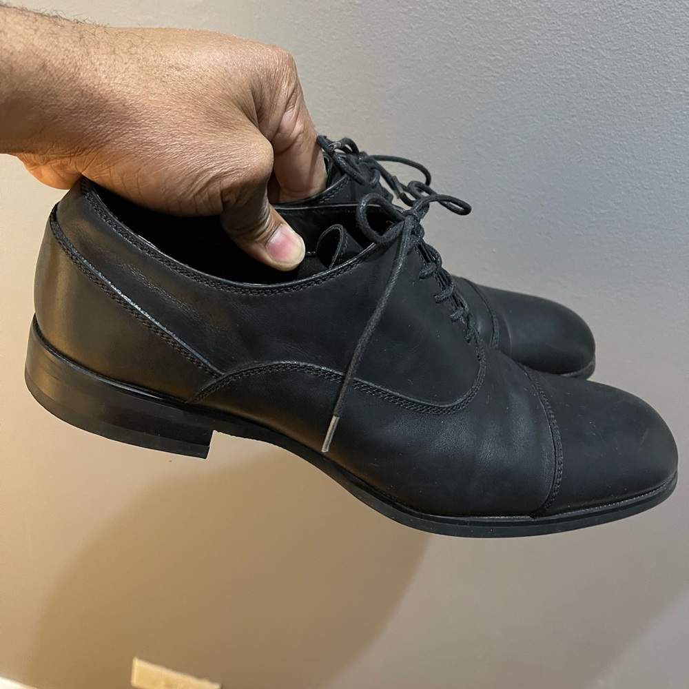 Calvin Klein Carlton lace-up dress shoes Blk Sz 9M